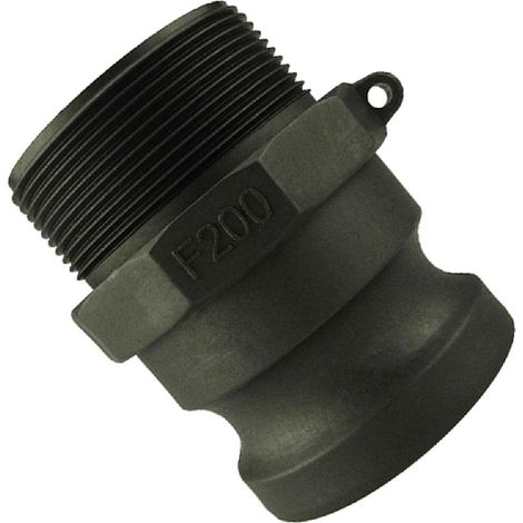 raccord standard de 5,1 cm, adaptateur mâle x filetage mâle raccords camlock en polypropylène (1/5)