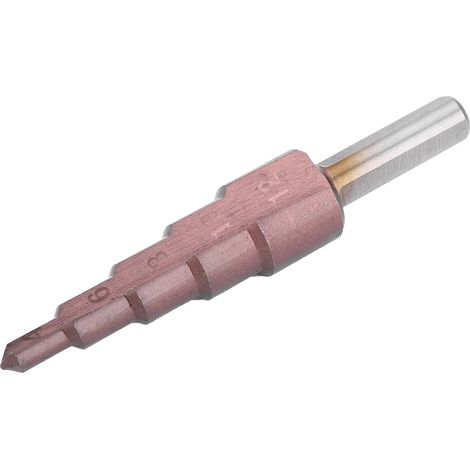 Foret étagé multifonction en acier rapide HSS avec revêtement cobalt M35, queue triangulaire, coupeur de trous 4-12 mm (5 niveaux), perçage précis pour métaux (1/5)