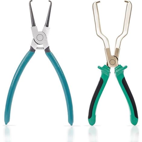 Pinze per scollegamento elettrico - Set di 2 chiavi per tubi del carburante da 9 pollici, pinze per tubi del carburante e pinze a forcella per filtro del carburante