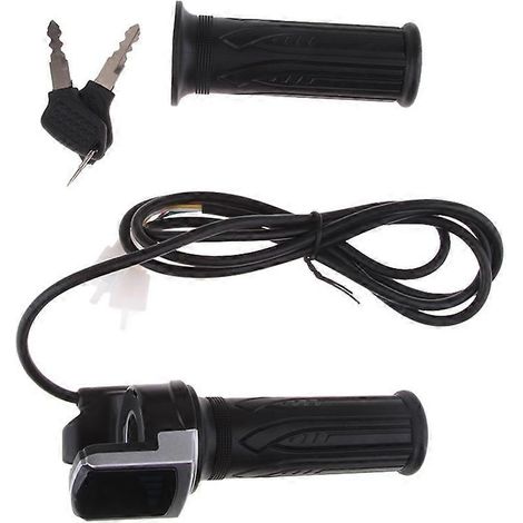 Guidon d'accélérateur pour vélo électrique 24 V avec écran LCD et moniteur de batterie (1/5)