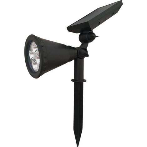 Spot à piquer LED Solaire pour Jardin 2W 5.5V DC - 4 LED - SILUMEN
