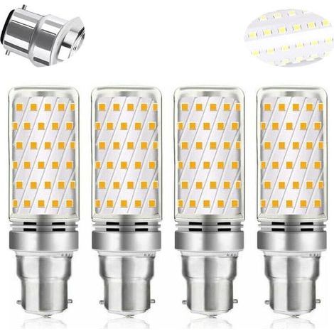 autres B22 Ampoule LED Maïs 16 W Blanc Froid 6000 K Betterlife 1600 lm Équivalent Halogène B22 100 W-120 W AC 230 V Ampoule B22 pour Garage/Studio Non Dimmable Lot de 4 [Classe d'efficacité énergétiqu (1/4)