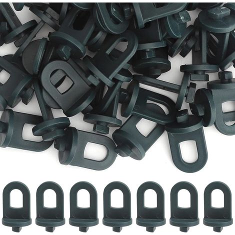 50 Clips pour serre, Plastique résistant aux UV, Fixation sans outil, Pour plantes et filets, Serre véranda jardin