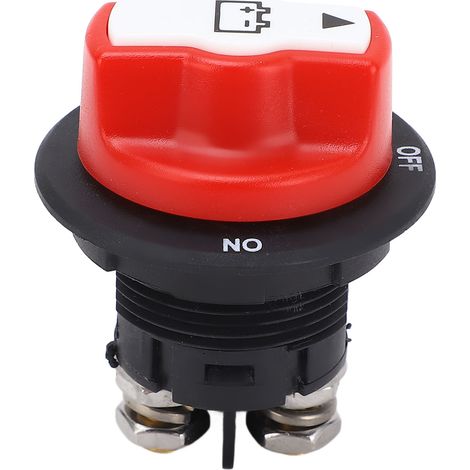 Interrupteur de déconnexion de batterie 100A, résistant à l'eau, maître de coupure de courant robuste pour bateau, voiture, RV, ATV, UTV 12-32V (1/5)