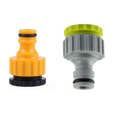Raccord De Robinet - Raccord Tuyau Jardin 1/2 Pouces Et 3/4 Pouces - Pour Irrigation Extérieure - Lot De 2 (1/5)