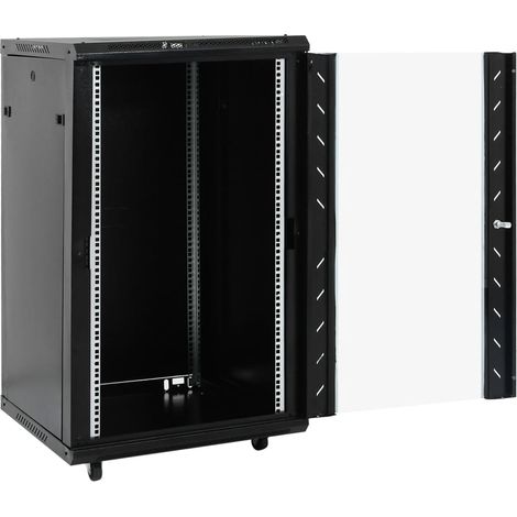 Maison Exclusive - Armadietto di Rete 18U 19" IP20 Nero 60x60x100 cm
