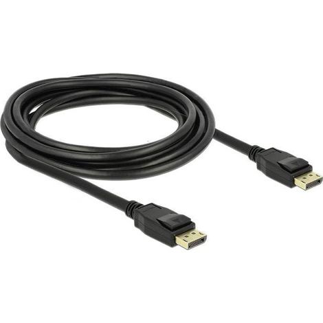 Câble de raccordement DisplayPort Fiche mâle DisplayPort, Fiche mâle DisplayPort 3.00 m noir 83807 contacts dorés Câble DisplayPort C697911