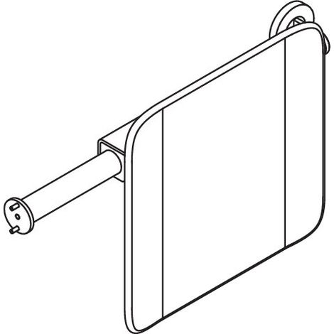 HEWI 900.51.90860 Support dorsal (BS), S. 900, T:150, gauche, mural (1/2)