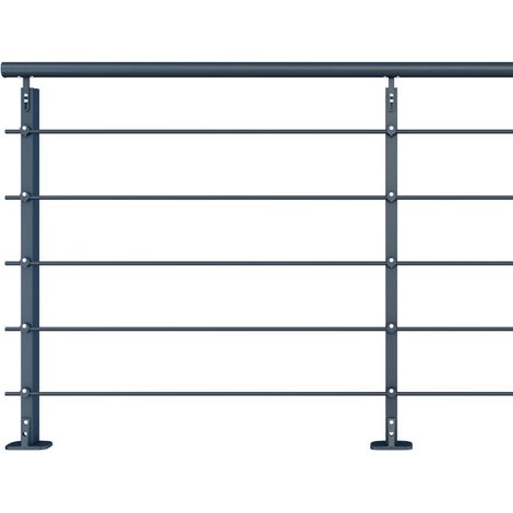 INITIO - Kit ringhiera 2m piatta - Alluminio 7016