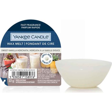 Cera profumata Yankee Candle al gusto di horchata e vaniglia dolce, 22 g.