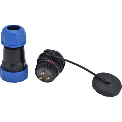 Luftfahrtstecker IP68 wasserdicht SP28 Rückmutter-Schweißanschluss Stecker und Buchse 380V 25A 3-polig (1/5)