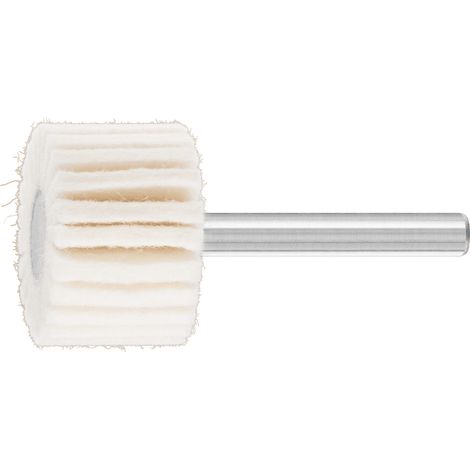 PFERD TOOLS weiche Filzlamellenstifte FLS Ø 30x20mm Schaft-Ø 6 mm für universelle Polierarbeiten 5 Stk (1/4)