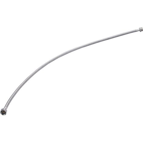 Flexible de Acero Inox MH  QUICK PLOMBERIE - Macho Hembra 1/2 paso interior de 8mm Longitud 1000mm