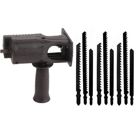 Adaptateur de scie alternative, perceuse électrique en acier et plastique incisive pour la coupe du bois (1/5)
