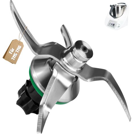 Couteau pour Thermomix TM5 TM6 Couteaux de Remplacement avec Joint pour Vorwerk Thermomix TM5 Lame de Rechange Acier Inoxydable Accessoire et Pièces de rechange pour Vorwerk Robot (1/5)