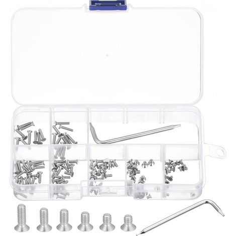 120Pcs Kit de Vis de Sécurité Torx M2 (M2x3/4/5/6/8/10mm) (1/5)