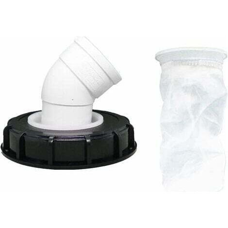 DEESSE SHOP-45° Filtre à Couvercle IBC, Filtre à Eau de Pluie en Nylon 163 mm, Lavable avec Couvercle pour réservoir d'eau de Pluie IBC DN 150 (1/5)