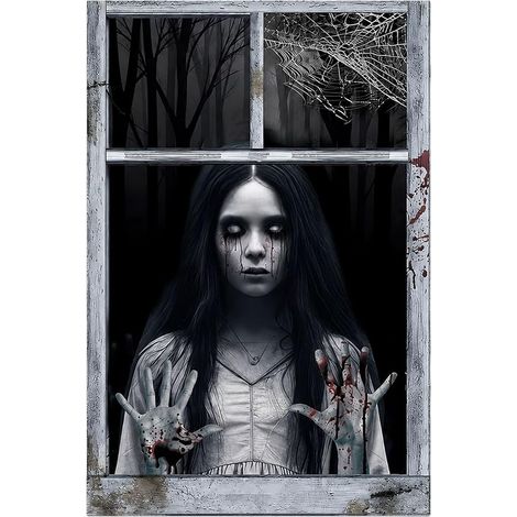 Halloween Fenetre Decoration, Halloween Interior Curtain 80 x 120 cm (1/5)