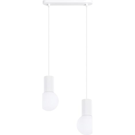 Lámparas colgantes Halo blanco aluminio/vidrio Sollux (1/5)