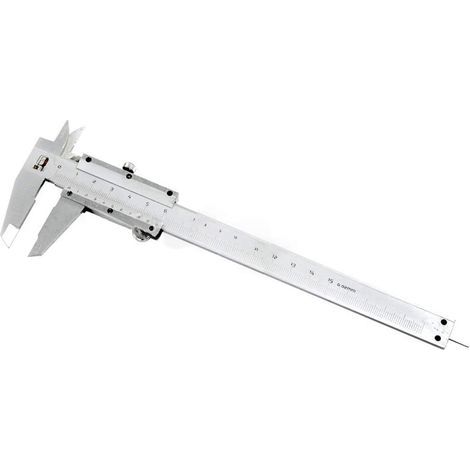 Calibrador de 15 cm para enseñanza y experimentos físicos, calibrador vernier de acero inoxidable con precisión de 0.02 mm (1/4)