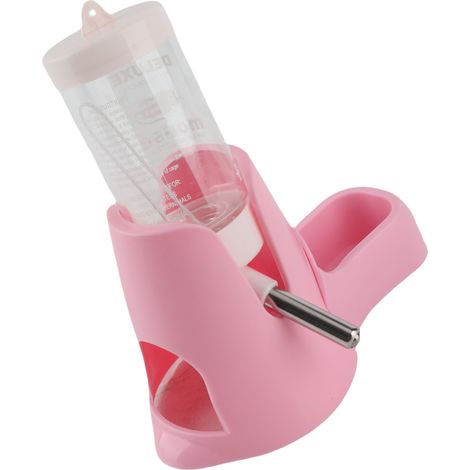 Biberon automatique suspendu pour nourrir et abreuver les petits animaux (1/5)