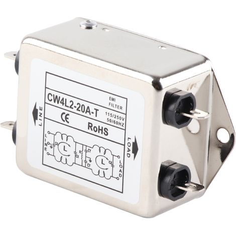 Câble d'alimentation en T CW4L2-20A, 115 V / 250 V, 20 A, 50/60 Hz, connecteur avec filtre EMI (1/5)