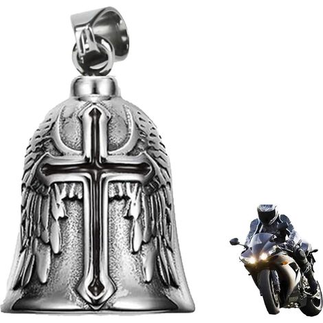Guardian Bell Motorcycle Guardian Ride Bell Stainless Steel Motorcycle Angel Shape Guardian Hanging Lucky Bell for Bikes etc. (1/5)