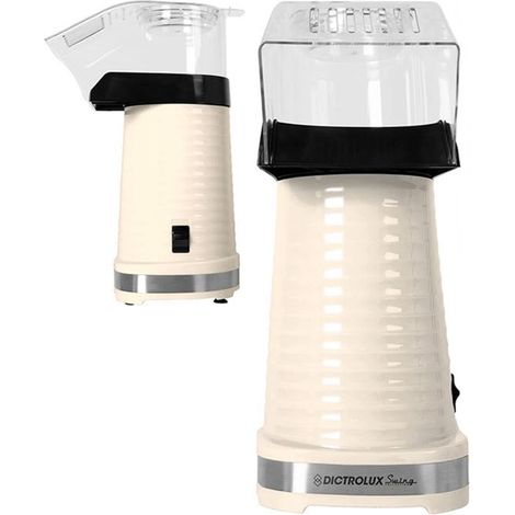 TRADE SHOP - Macchina Per Pop Corn Elettrica 1200w Ad Aria Calda Con Beccuccio Erogatore Trasparente - (1/2)