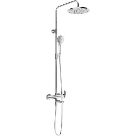 Ravak - Brausegarnitur DS 092.00 mit Badewannenarmatur, 25 cm, 3 Strahlarten, Chrom X07P642 (1/5)