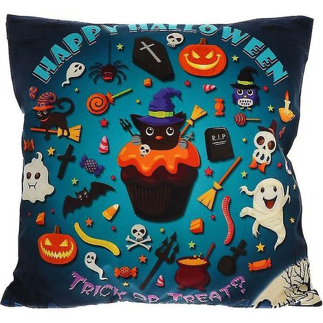 1 Kissenbezug für Halloween-Dekorationen