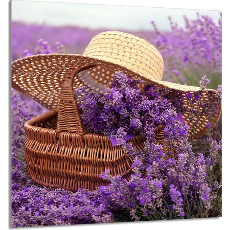GLASPLATTE FÜR KÜCHE 60x65 Lavendel (1/5)