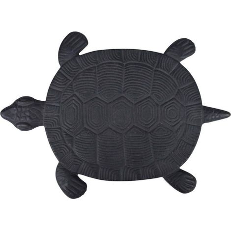 Adorno de jardín con forma de tortuga, 32 x 23 cm.