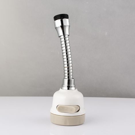 Extensión flexible de grifo de 360° – Aireador para grifo de cocina, 3 modos: chorro y ducha, giratorio, antisalpicaduras, 5,5 × 16,5 cm (1/5)