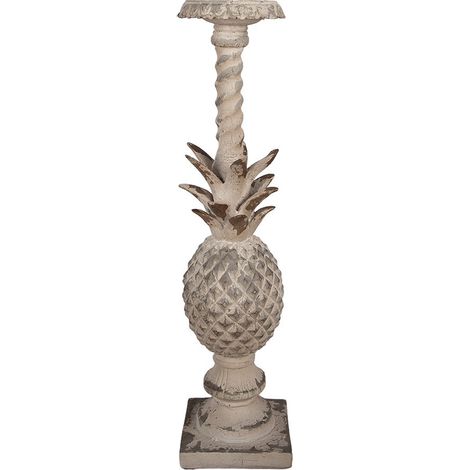 Chandelier en Céramique Bougeoir Décoratif Beige pour Intérieur 13 x 13 x 50 cm - PANGIVO (1/4)