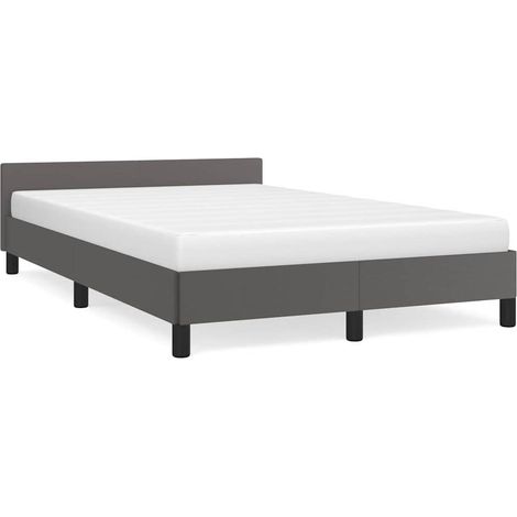 Maison Exclusive - Giroletto con Testiera senza Materasso Grigio 120x200 cm (1/5)