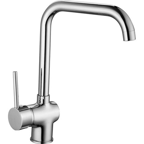 Robinet Mitigeur de cuisine (évier) chromé (1/2)
