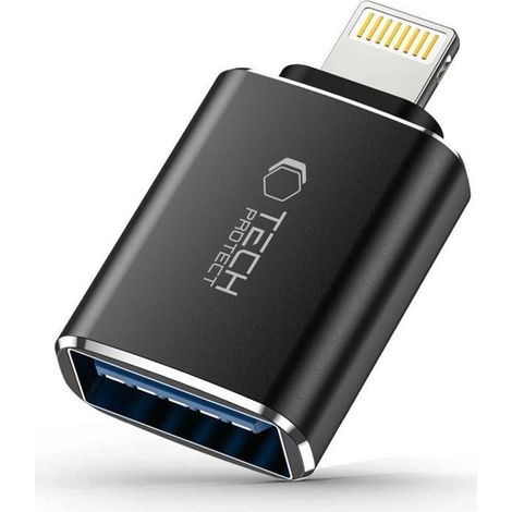 Adattatore OTG iPhone Lightning (maschio) - USB-A (femmina) - Nero