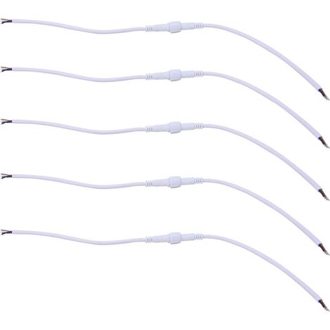 Connecteur Led Étanche 4 Broches - Câble 22Awg Ip68 - Pour Éclairage Extérieur Et Intérieur - Lot De 5 Ensembles (1/5)