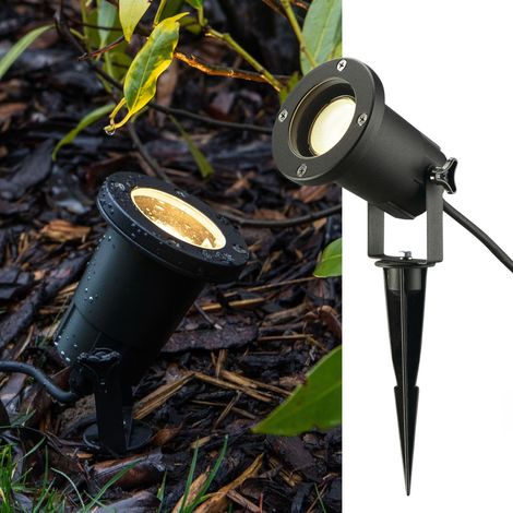 SLV 227410 Nautilus Spike Faretto LED da giardino LED (monocolore), Lampada a risparmio energetico, Lampadina Alogena G (1/5)
