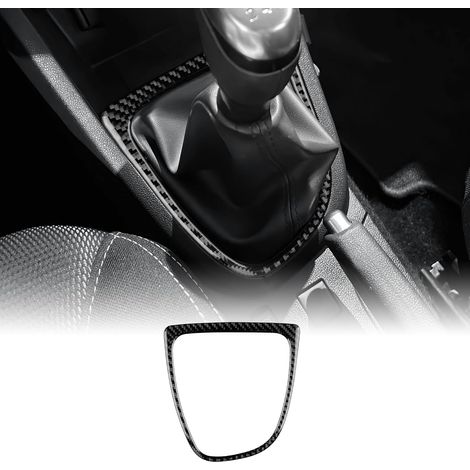 Pour Clio 4 Mk4 IV 2013 2014 2015 2016 2017 2018 Accessoires Real Fibre de Carbone Voiture Centre Console Levier de Vitesse Vitesse Cadre Extérieur Panneau Autocollant Voiture Pièces (1/5)