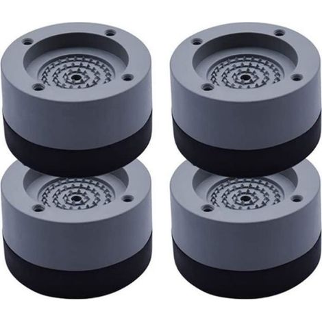 Tapis Anti-vibration - Pieds Stabilisateurs pour Machine à Laver - Diamètre 7 cm Hauteur 4 cm - Universel - Lot de 4 (1/4)