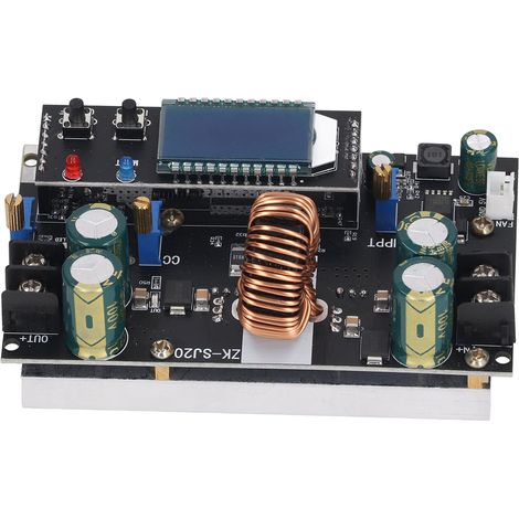 Module de régulateur Buck-Boost 300W avec écran LCD, alimentation solaire automatique pour charge de batterie (1/5)