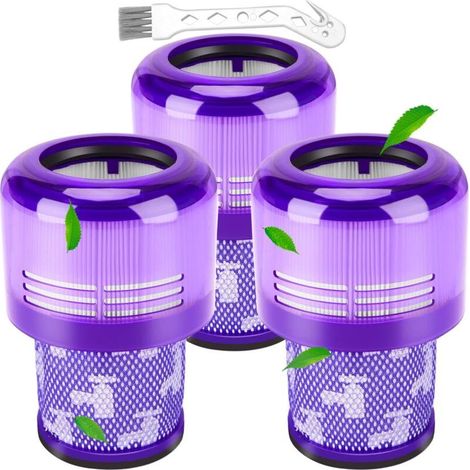 3 Packs Filtre pour Dyson V15 Detect V11 Absolute,Filtres de Remplacement pour Dyson V15 V11 SV14 SV17 SV22 Animal Extra Pro Torque Drive Aspirateur, Remplacer DY-970013-02 & 97001302 (1/5)