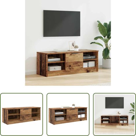 TV-Schrank Altholz - TV-Schränk Altholz 102 x 35 x 36,5 cm Holzwerkstoff (1/5)
