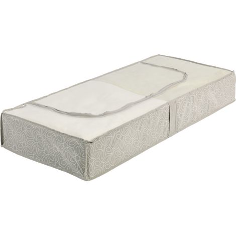 Wenko – Housse de literie Balance 105x45x15cm taupe – Matériau Vlies pour rangement sous lit – Organisateur placard élégant (1/4)