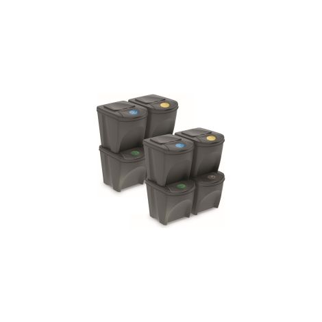 Mülleimer wellhome sortibox 100 Liter stapelbar kompakt