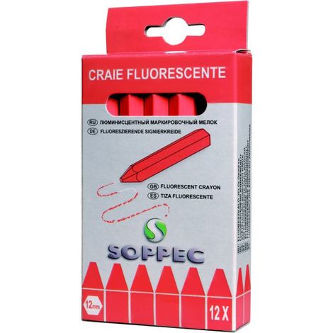 SOPPEC Craie de marquage rouge - 421104 (1/2)