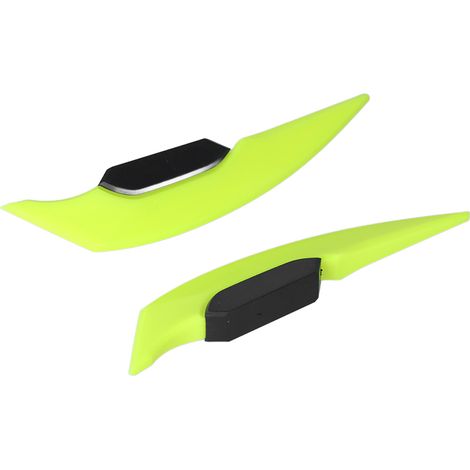Paire d'ailerons aérodynamiques latéraux pour moto, spoiler universel, scooter électrique, vert fluo (1/5)