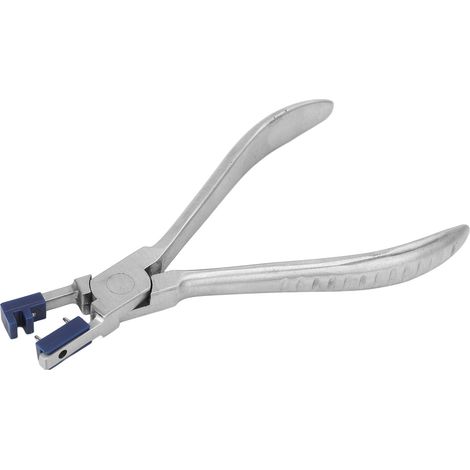 Pince pour lunettes en acier inoxydable, dureté élevée, double butée en caoutchouc antidérapante, outil de réparation optique pour magasins d'optique. (1/5)