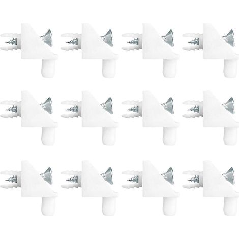 Filiyano-Supports d'étagère blancs, lot de 12, compatibles avec IKEA PAX KOMPLEMENT (1/5)
